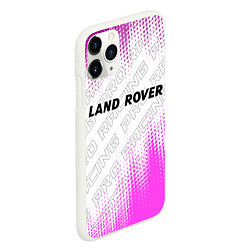 Чехол iPhone 11 Pro матовый Land Rover pro racing: символ сверху, цвет: 3D-белый — фото 2