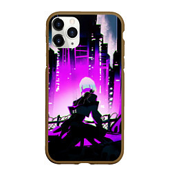 Чехол iPhone 11 Pro матовый Люси из аниме Cyberpunk Edgerunners, цвет: 3D-коричневый