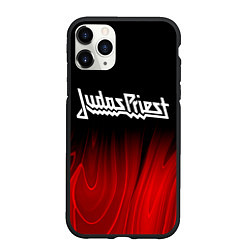 Чехол iPhone 11 Pro матовый Judas Priest red plasma, цвет: 3D-черный