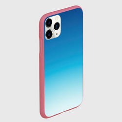 Чехол iPhone 11 Pro матовый Начинающаяся ночь, цвет: 3D-малиновый — фото 2