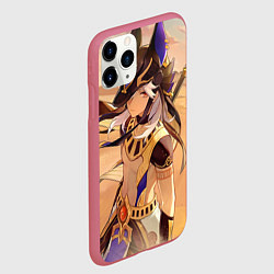 Чехол iPhone 11 Pro матовый Сайно Геншин, цвет: 3D-малиновый — фото 2