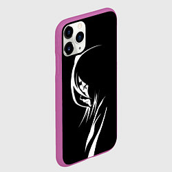 Чехол iPhone 11 Pro матовый Силуэт девушки Кучики Рукия, цвет: 3D-фиолетовый — фото 2