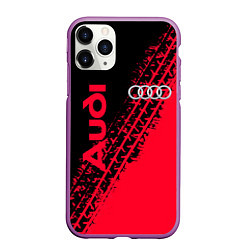 Чехол iPhone 11 Pro матовый Audi, цвет: 3D-фиолетовый