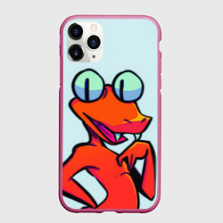 Чехол iPhone 11 Pro матовый Оранжевый - Радужные друзья, цвет: 3D-малиновый
