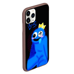 Чехол iPhone 11 Pro матовый Blue - Rainbow Friends, цвет: 3D-коричневый — фото 2