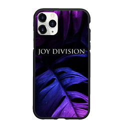 Чехол iPhone 11 Pro матовый Joy Division neon monstera, цвет: 3D-черный