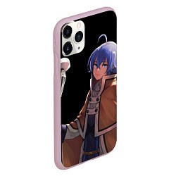 Чехол iPhone 11 Pro матовый Рокси с посохом - Реинкарнаяция безработного, цвет: 3D-розовый — фото 2