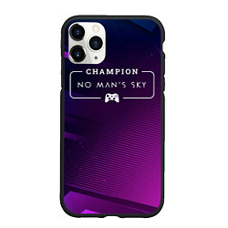 Чехол iPhone 11 Pro матовый No Mans Sky gaming champion: рамка с лого и джойст, цвет: 3D-черный