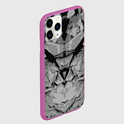 Чехол iPhone 11 Pro матовый Каменный страж, цвет: 3D-фиолетовый — фото 2