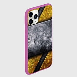 Чехол iPhone 11 Pro матовый Сигнал опасности, цвет: 3D-фиолетовый — фото 2