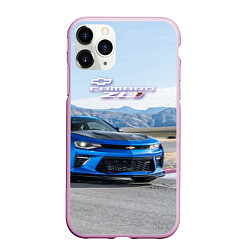 Чехол iPhone 11 Pro матовый Chevrolet Camaro ZL 1 - Motorsport, цвет: 3D-розовый