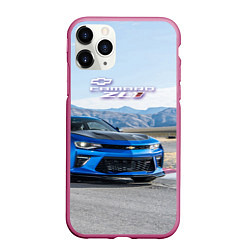 Чехол iPhone 11 Pro матовый Chevrolet Camaro ZL 1 - Motorsport, цвет: 3D-малиновый