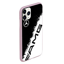 Чехол iPhone 11 Pro матовый Мерседес - АМГ - Краски, цвет: 3D-розовый — фото 2