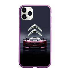 Чехол iPhone 11 Pro матовый Citroen - Racing team - Motorsport, цвет: 3D-фиолетовый