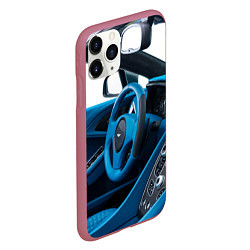 Чехол iPhone 11 Pro матовый Aston Martin Vanquish Volante - salon - cabriolet, цвет: 3D-малиновый — фото 2