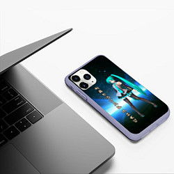 Чехол iPhone 11 Pro матовый Хацунэ Мику - вокалоид, цвет: 3D-светло-сиреневый — фото 2
