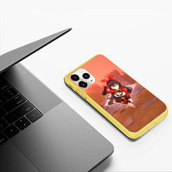 Чехол iPhone 11 Pro матовый Эмбер в примогеме, цвет: 3D-желтый — фото 2