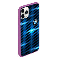 Чехол iPhone 11 Pro матовый BMW texture, цвет: 3D-фиолетовый — фото 2