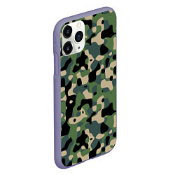 Чехол iPhone 11 Pro матовый Камуфляж WW2 US Summer Verdant, цвет: 3D-серый — фото 2