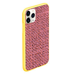 Чехол iPhone 11 Pro матовый Вязка, цвет: 3D-желтый — фото 2