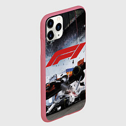 Чехол iPhone 11 Pro матовый Формула 1 - ни за что, блин!, цвет: 3D-малиновый — фото 2