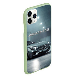 Чехол iPhone 11 Pro матовый Mercedes AMG - Motorsport, цвет: 3D-салатовый — фото 2
