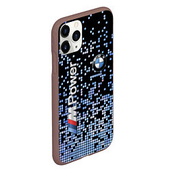 Чехол iPhone 11 Pro матовый BMW - M Power - pattern, цвет: 3D-коричневый — фото 2
