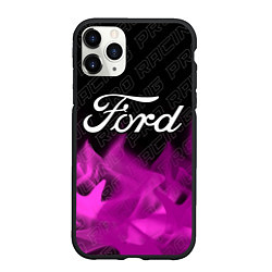 Чехол iPhone 11 Pro матовый Ford pro racing: символ сверху