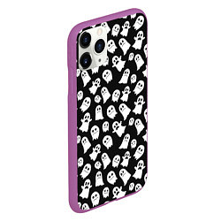 Чехол iPhone 11 Pro матовый Парад призраков, цвет: 3D-фиолетовый — фото 2