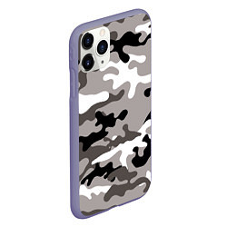 Чехол iPhone 11 Pro матовый Камуфляж Urban крупный, цвет: 3D-серый — фото 2