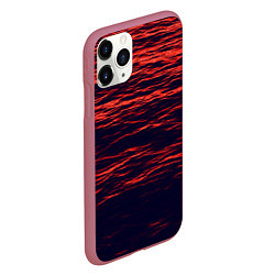 Чехол iPhone 11 Pro матовый Sunset Wave, цвет: 3D-малиновый — фото 2