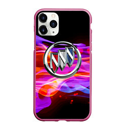 Чехол iPhone 11 Pro матовый Buick - emblem - element, цвет: 3D-малиновый