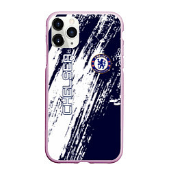 Чехол iPhone 11 Pro матовый Фк челси, цвет: 3D-розовый
