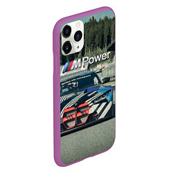 Чехол iPhone 11 Pro матовый BMW M Power - Motorsport - Racing team, цвет: 3D-фиолетовый — фото 2