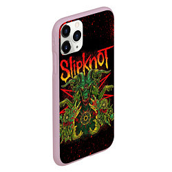 Чехол iPhone 11 Pro матовый Slipknot satan, цвет: 3D-розовый — фото 2