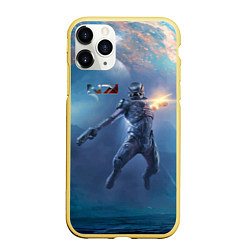 Чехол iPhone 11 Pro матовый Mass Effect Andromeda - Character, цвет: 3D-желтый