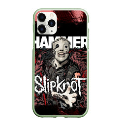 Чехол iPhone 11 Pro матовый Slipknot Hammer, цвет: 3D-салатовый