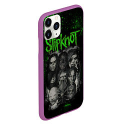 Чехол iPhone 11 Pro матовый Slipknot, цвет: 3D-фиолетовый — фото 2