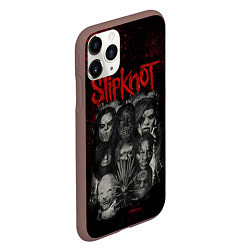 Чехол iPhone 11 Pro матовый Slipknot dark, цвет: 3D-коричневый — фото 2