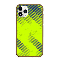 Чехол iPhone 11 Pro матовый Green sport style