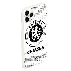 Чехол iPhone 11 Pro матовый Chelsea с потертостями на светлом фоне, цвет: 3D-белый — фото 2