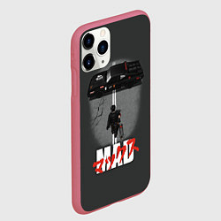 Чехол iPhone 11 Pro матовый Mad Max and Akira, цвет: 3D-малиновый — фото 2