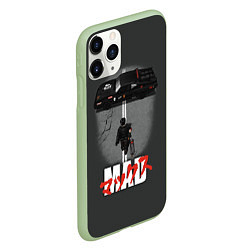 Чехол iPhone 11 Pro матовый Mad Max and Akira, цвет: 3D-салатовый — фото 2