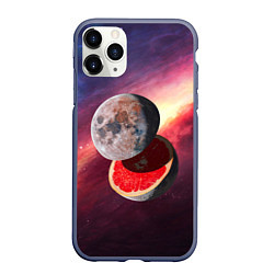 Чехол iPhone 11 Pro матовый Луна-Грейпфрут, цвет: 3D-серый