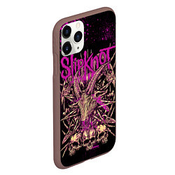 Чехол iPhone 11 Pro матовый Slipknot pink, цвет: 3D-коричневый — фото 2