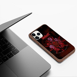 Чехол iPhone 11 Pro матовый Slipknot red satan, цвет: 3D-коричневый — фото 2