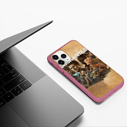 Чехол iPhone 11 Pro матовый Uncharted: Legacy of Thieves Collection, цвет: 3D-малиновый — фото 2