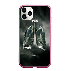 Чехол iPhone 11 Pro матовый Exhale - Thousand Foot Krutch, цвет: 3D-малиновый