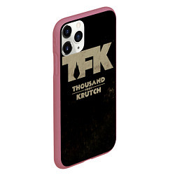 Чехол iPhone 11 Pro матовый TFK - Thousand Foot Krutch, цвет: 3D-малиновый — фото 2
