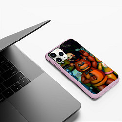 Чехол iPhone 11 Pro матовый Five Nights at Frеddys, цвет: 3D-розовый — фото 2